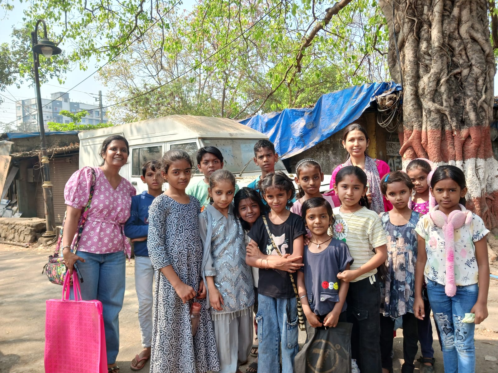 Children at the Dira Foundation community centre on a picnic