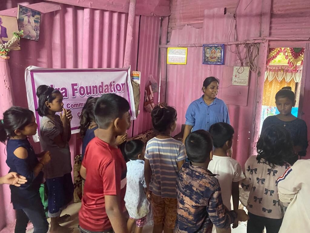 A career and financial literacy training session for youth at Dira Foundation